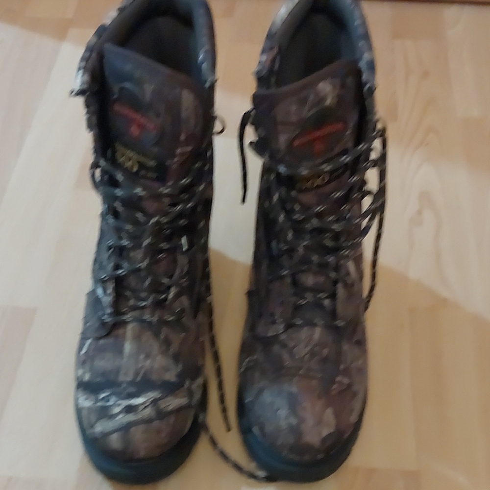 Camo Lace-Up Boots